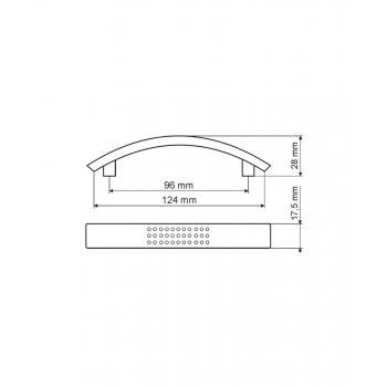 Uchwyt UN8708/96 aluminium